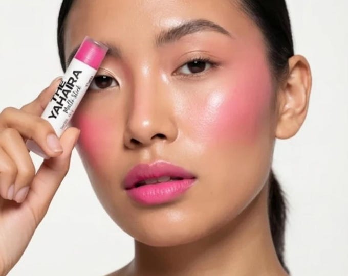 Neon Pink/Fuchsia - THE YAHAIRA Multi Stick - Cream Makeup - Vegan Lipstick / Eye Gloss / Cream Blush