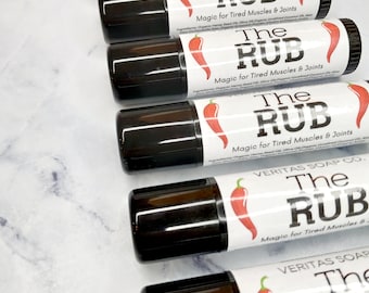 THE RUB - Magic for Tired Muscles & Joints / HOT! / Cold / Pain Relief / Arnica / Ghost Peppers / Turmeric / Sports / Yoga