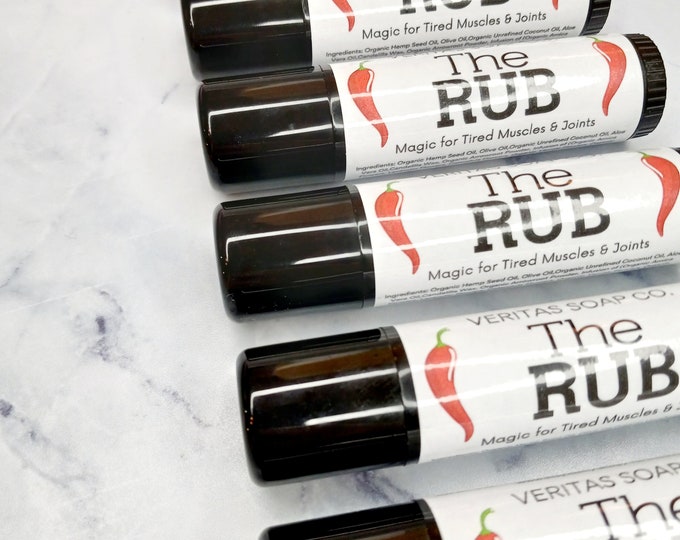 THE RUB - Magic for Tired Muscles & Joints / HOT! / Cold / Pain Relief / Arnica / Ghost Peppers / Turmeric / Sports / Yoga