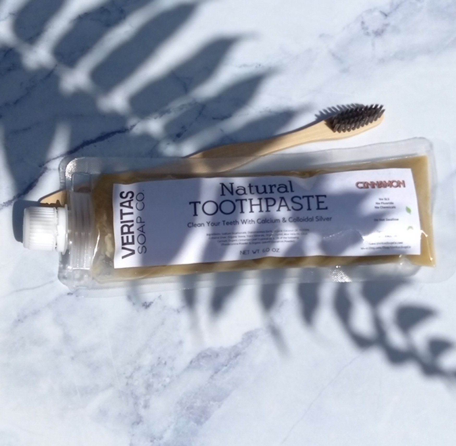 CINNAMON Toothpaste Clean Your Teeth with Colloidal Silver & Organic