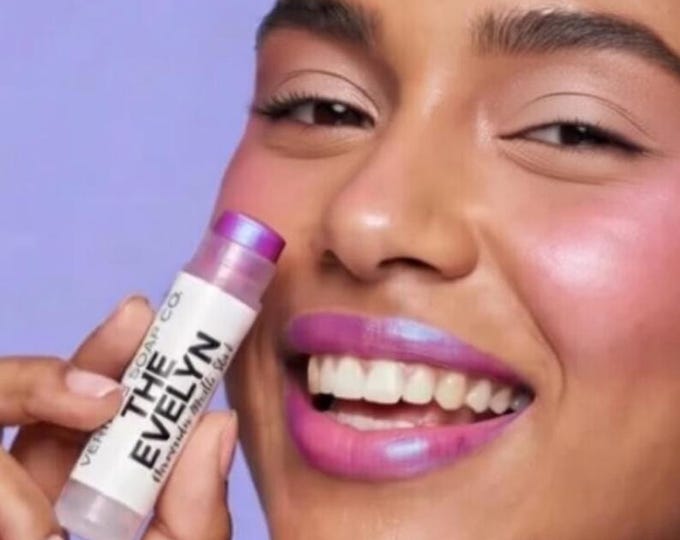 Duochrome Pink - THE EVELYN Multi Stick - Cream Makeup - Vegan Lipstick / Eye Gloss / Cream Blush