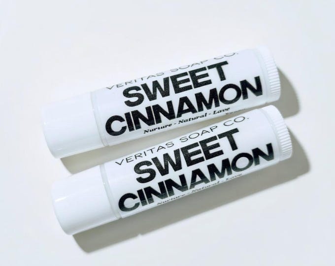 SWEET CINNAMON Lip Balm - Organic Cinnamon Essential Oil