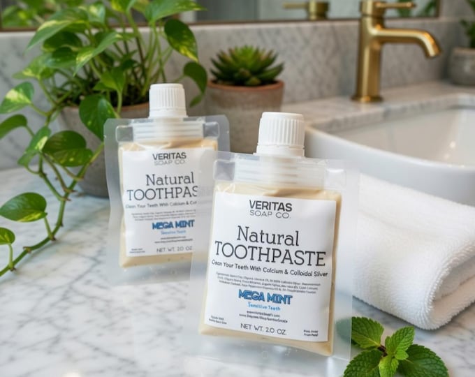 Colloidal Silver Toothpaste for Sensitive Teeth – Mega Mint, Vegan