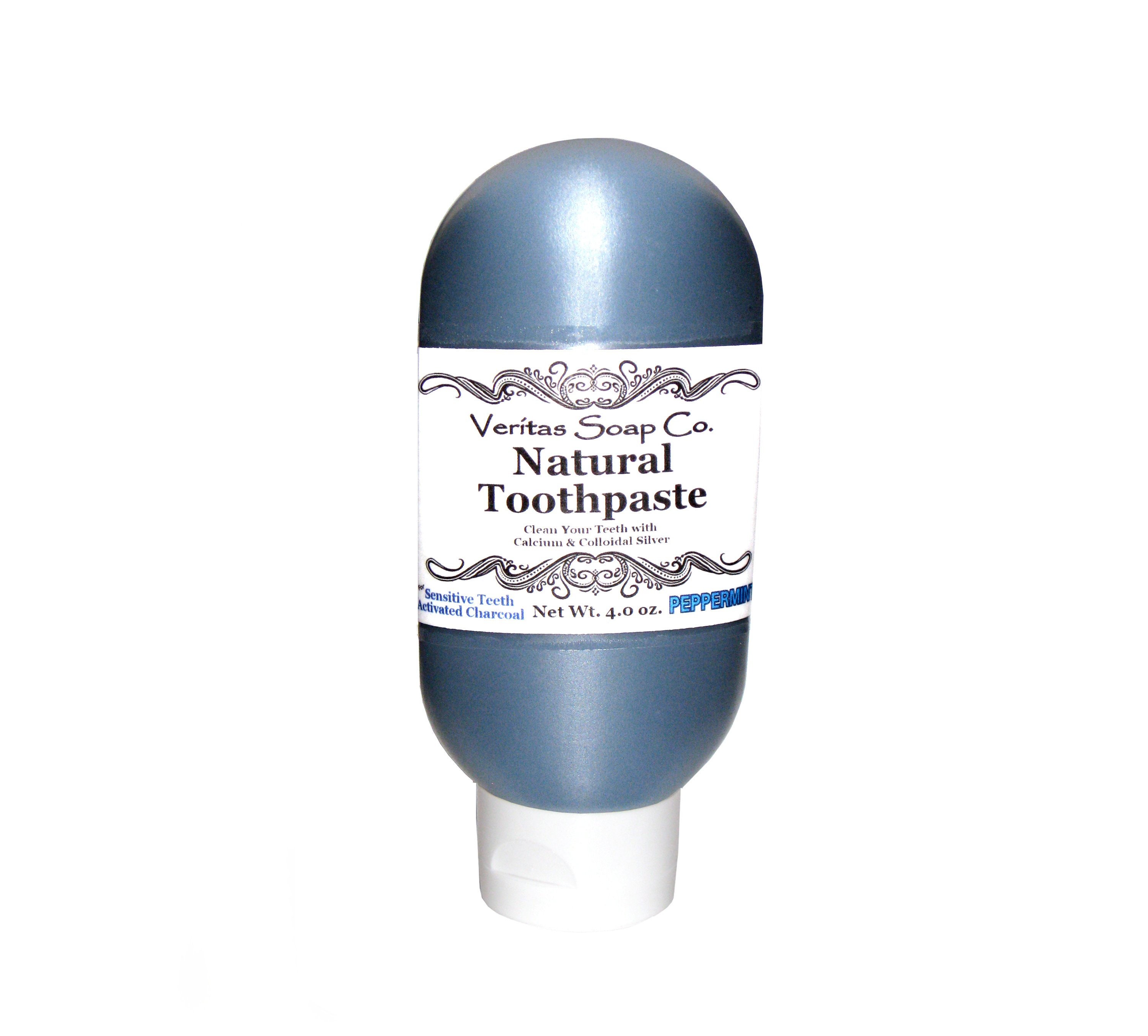 CHARCOAL TOOTHPASTE for Sensitive Teeth Clean Your Teeth with Colloidal Silver & Calcium in