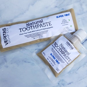 Hydroxyapatiet tandpasta: Super Mint, fluoridevrij, whitening afbeelding 8