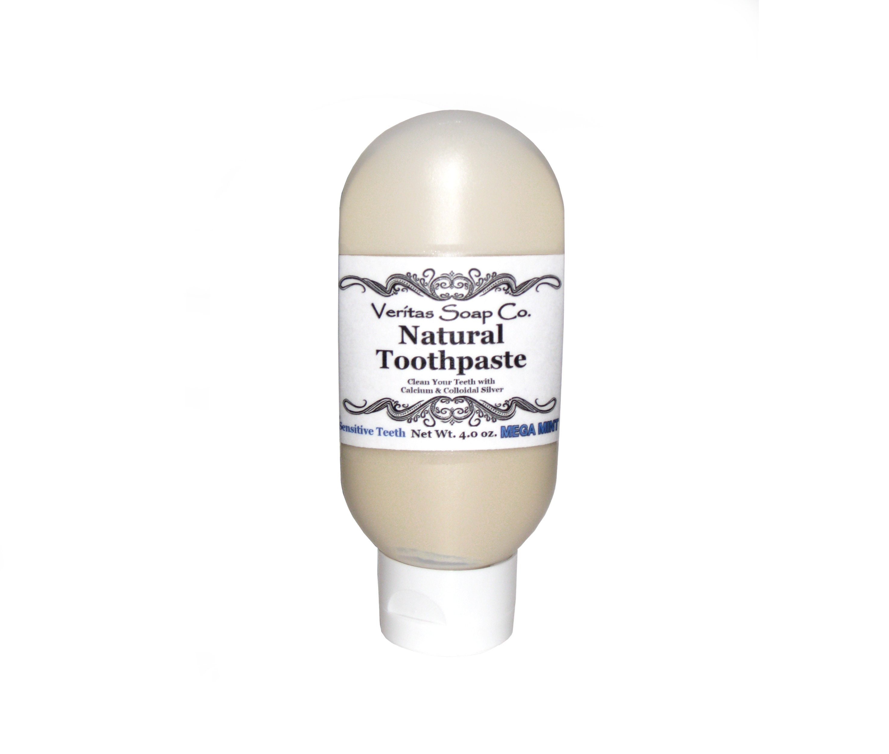 TOOTHPASTE for Sensitive Teeth Clean Your Teeth with Colloidal Silver & Calcium in MEGA MINT
