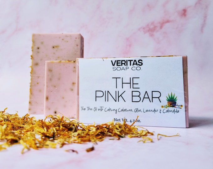 Tea Tree Oil Face Soap: Calamine, Chamomile & Calendula - Vegan