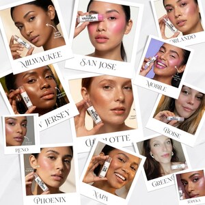 Sheer Plum Rose Semi-Sparkle - THE GABRIELLE Multi Stick - Cream Makeup - Vegan Lipstick / Eye Gloss / Cream Blush image 7