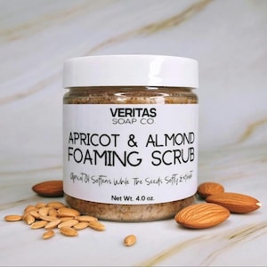 Apricot & Almond Foaming Scrub – Organic Oil, Seed Exfoliant