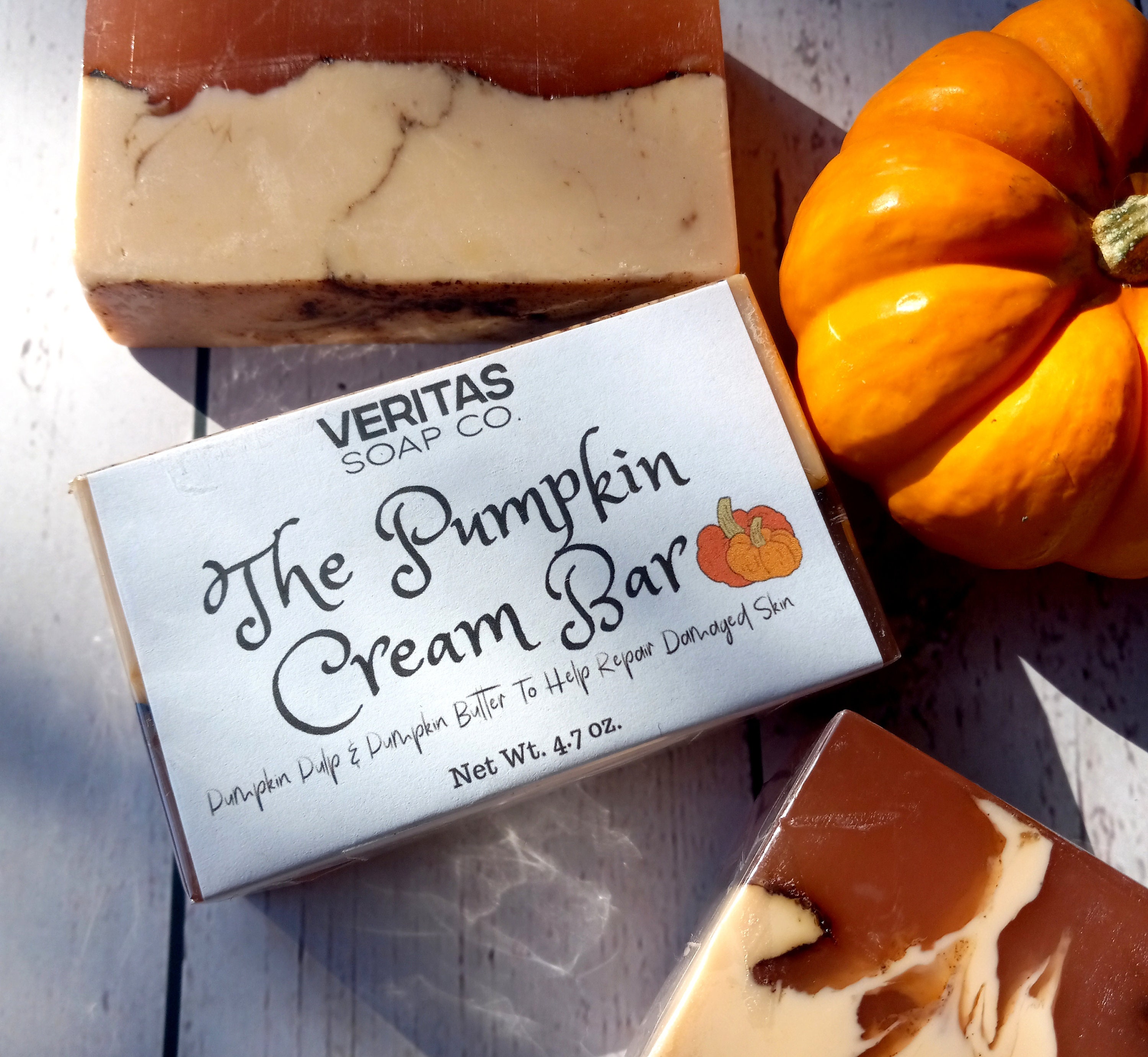 Pumpkin Soap - The PUMPKIN CREAM Bar - Pumpkin Pulp & Pumpkin