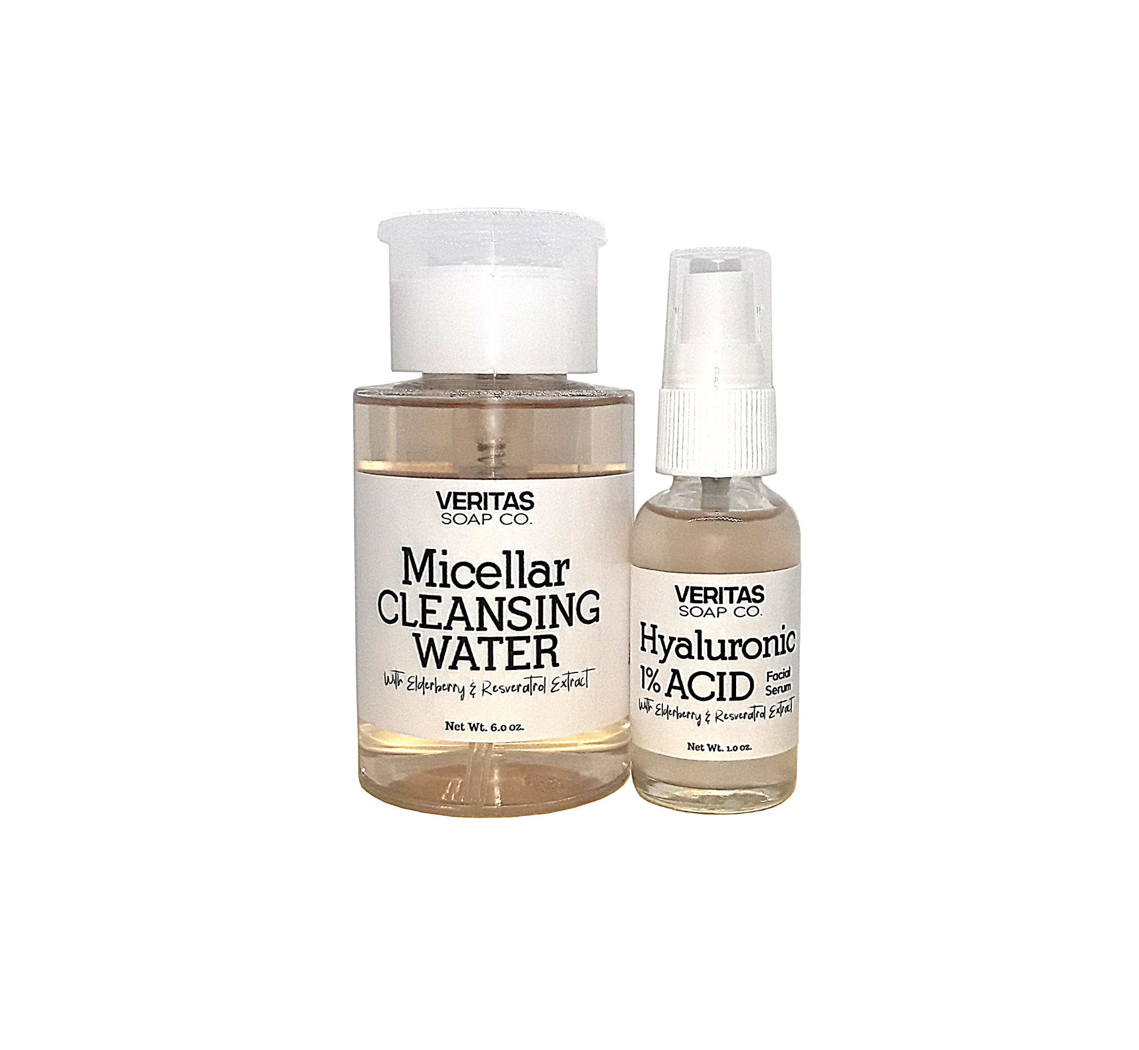 1 HA Facial Serum Micellar Water DUO w/ Elderberry & Resveratrol