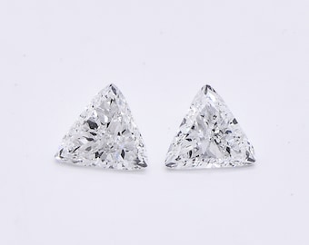 Certified Trillion Diamond 0.38ct F-G VS Natural Pair Of  Trillion Earth Mined Diamonds 2pcs Trillion Diamonds Earring Gemstone Loose Gems
