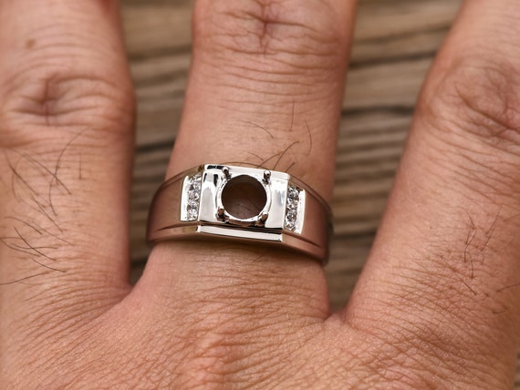 Mens ring settings without stones deals