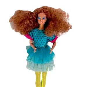 Vintage 1985 80&#39;s Mattel BARBIE and & the Rockers Diva redhead doll 1st edition redressed