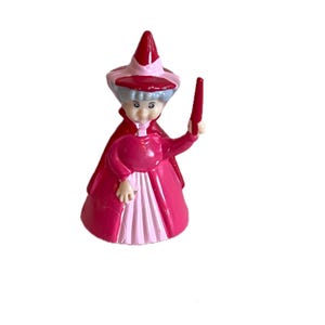 ディズニー 眠れる森の美女 フローラ ピンク レッド 妖精フィギュアまたはケーキトッパー 2インチ