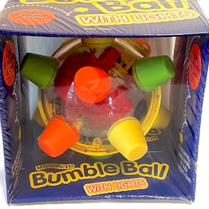 Vintage 1994 90's Ertl Bumble Ball Motorized Bouncing Toy With Lights NEW SEALED Clear - Etsy Vintage 1994 90's Ertl Bumble Ball Motorized Bouncing Toy With Lights NEW SEALED Clear - Etsy
