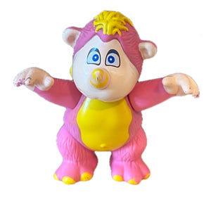 Vintage 1984 80's Hasbro Wuzzles Disney Rhinokey pvc poseable toy plastic figure