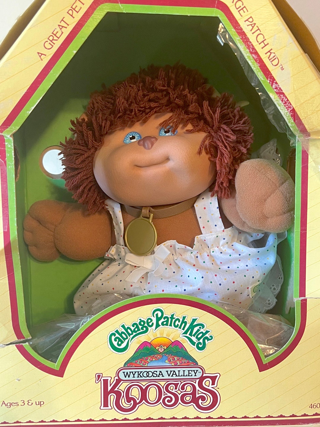 Vintage 1980's Cabbage Patch Kids Pet Koosa Dog Full Hair Etsy