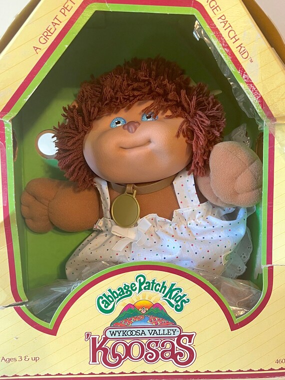 Vintage 1980's Cabbage Patch Kids Pet Koosa Dog Full Hair Etsy