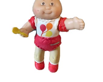 Vintage 1984 80's Cabbage Patch Kids miniatuur kale Preemie-pop ZELDZAME ballonoutfit