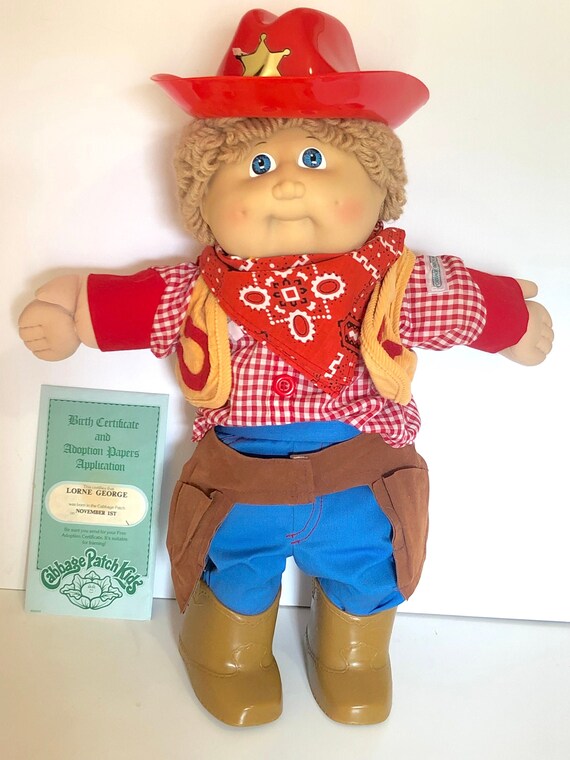 cowboy cabbage patch doll