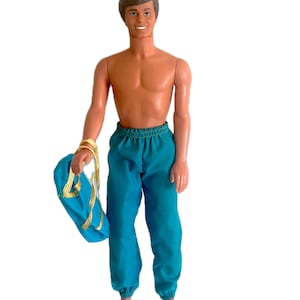 Vintage 1983 80&#39;s Mattel Great Shape Ken Barbie doll gym bag SEE DESC