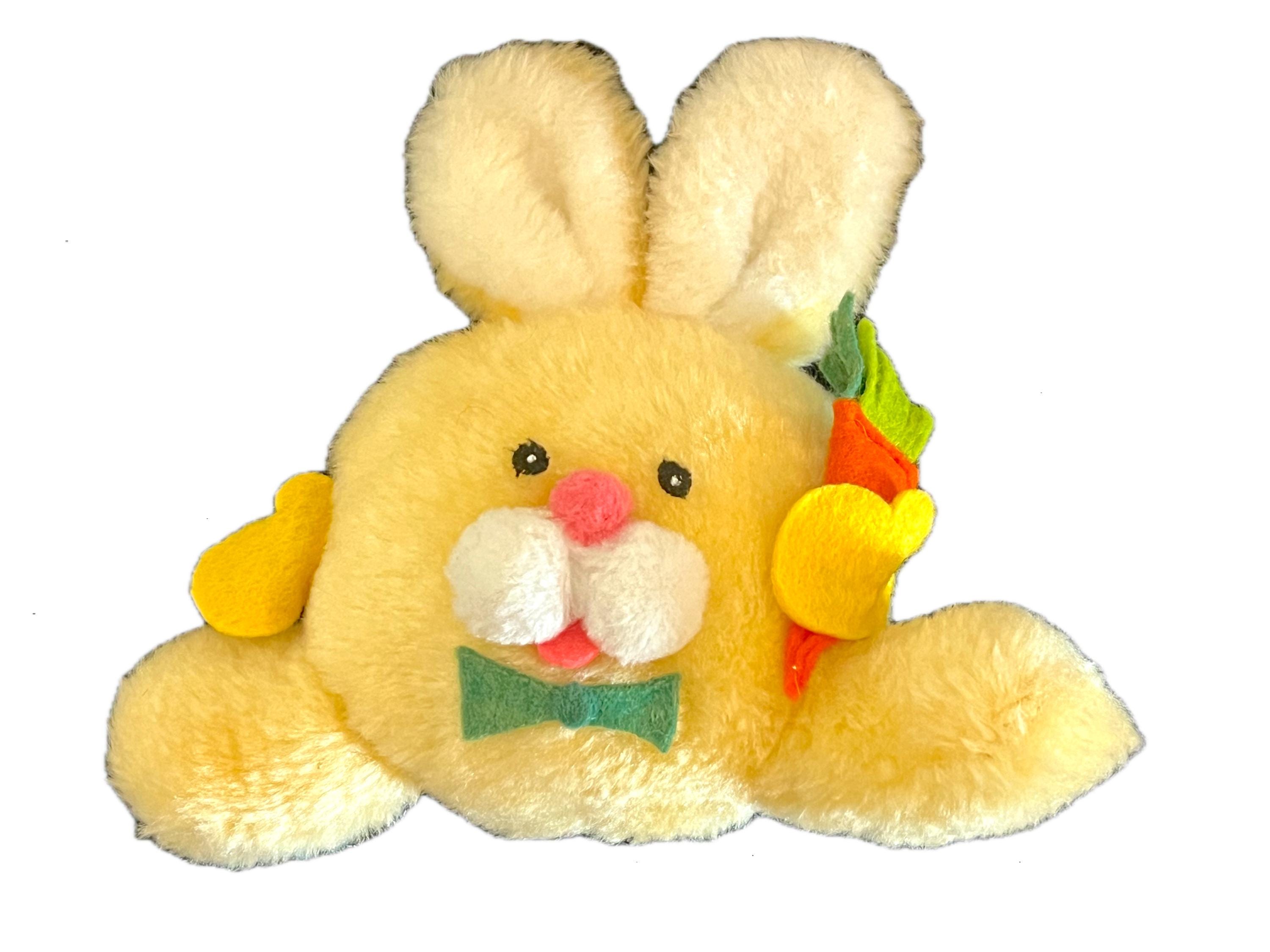 Vintage 1979 70's Dan Dee Dandee Imports plush easter bunny rabbit 6"