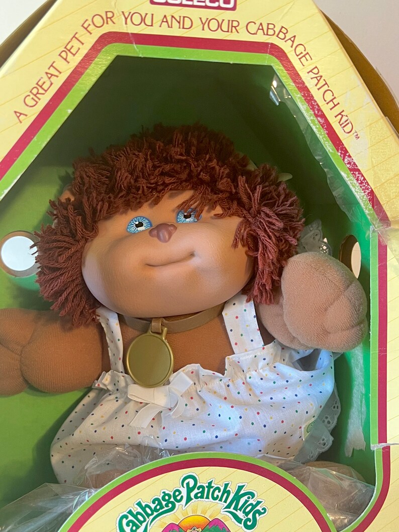 Vintage 1980's Cabbage Patch Kids Pet Koosa Dog Full Hair Etsy