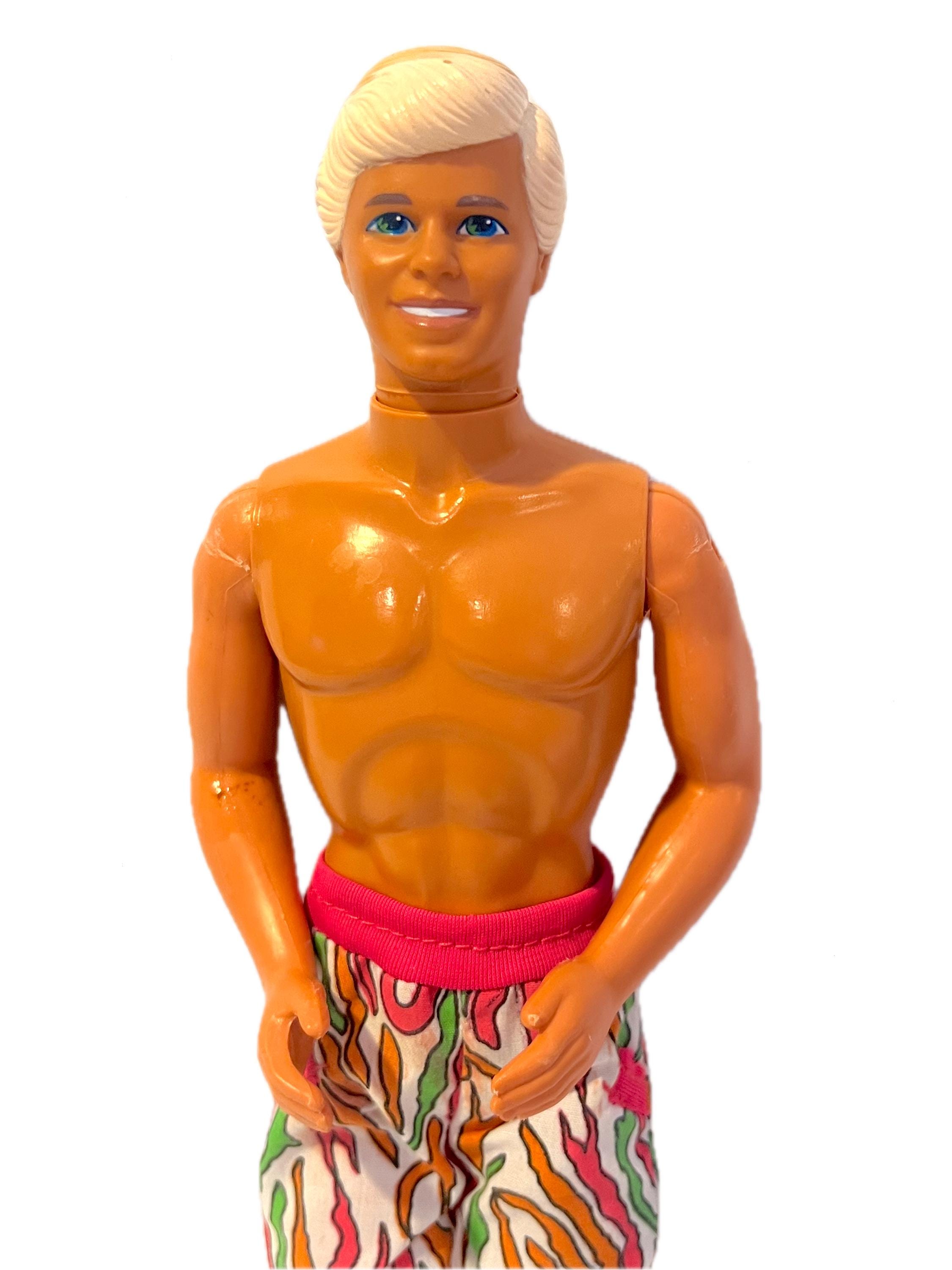 Vintage 1991 90's Mattel Ski Fun Ken Barbie Doll in Swim Trunks - Etsy