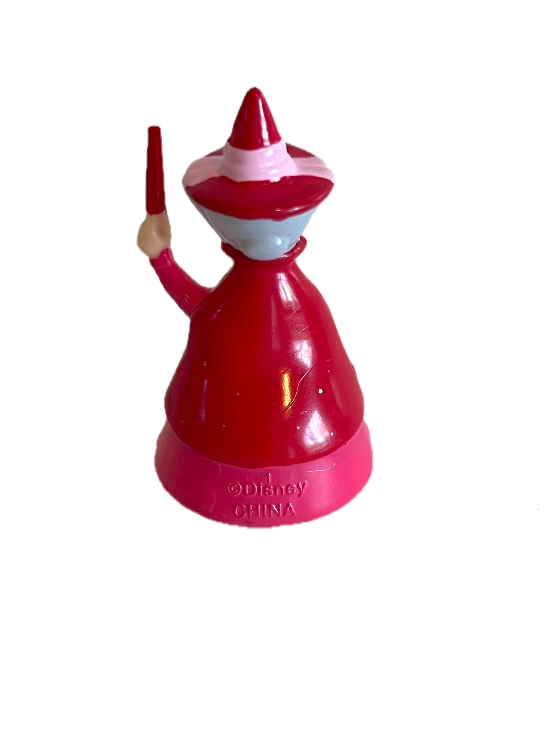 ディズニー 眠れる森の美女 フローラ ピンク レッド 妖精フィギュア