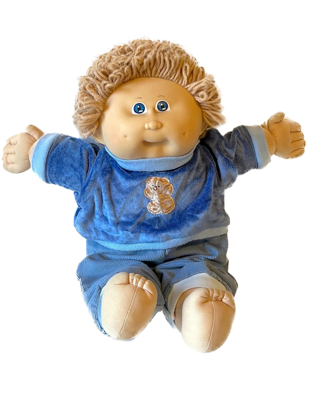 Vintage 1985 80's Cabbage Patch Kids Boy Doll Beige Hair Etsy