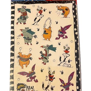 Vintage 1999 90&#39;s Nickelodeon Aaahh!!! Real Monsters Viacom Stickers American Greetings