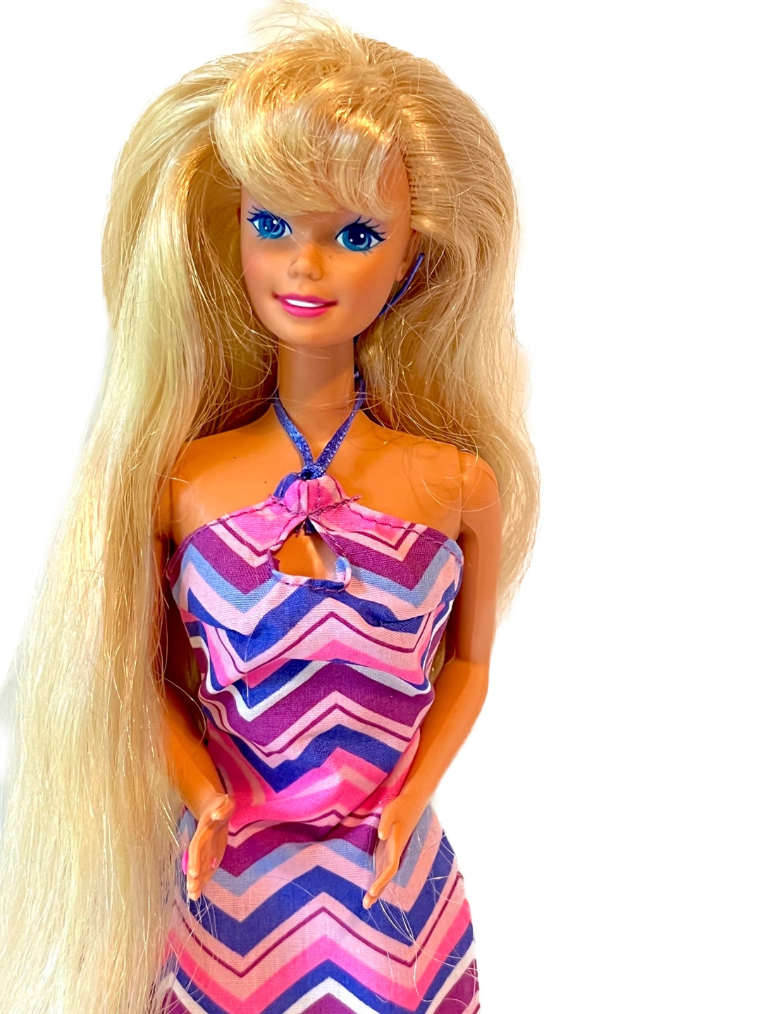 Vintage 1993 90's Mattel Glitter Hair Barbie Doll Super Etsy