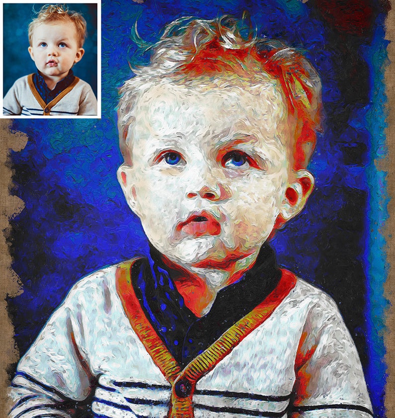 Custom Oil Painting Painting From Photo Personalized Photo Etsy