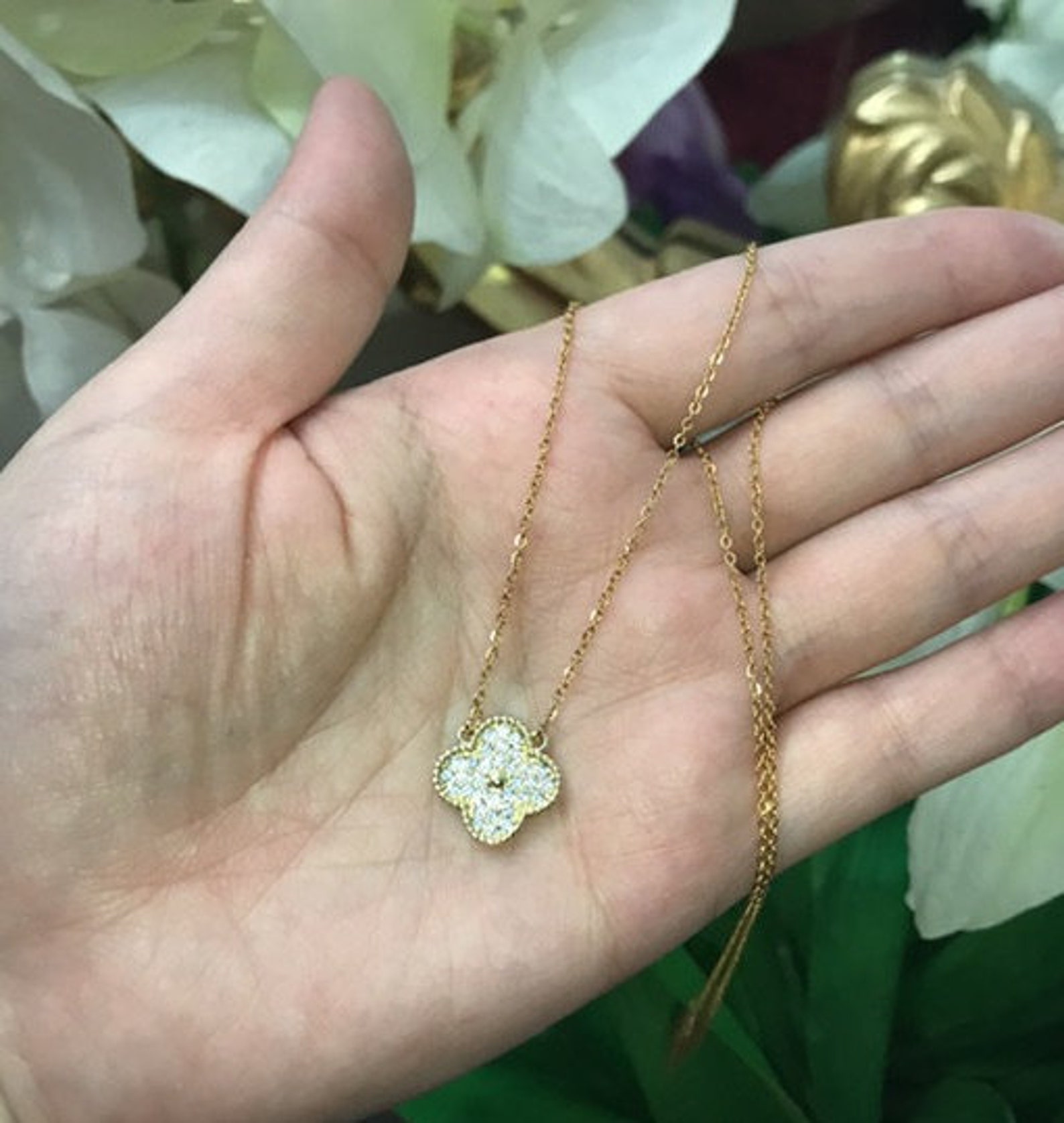 Van Cleef Necklace Etsy