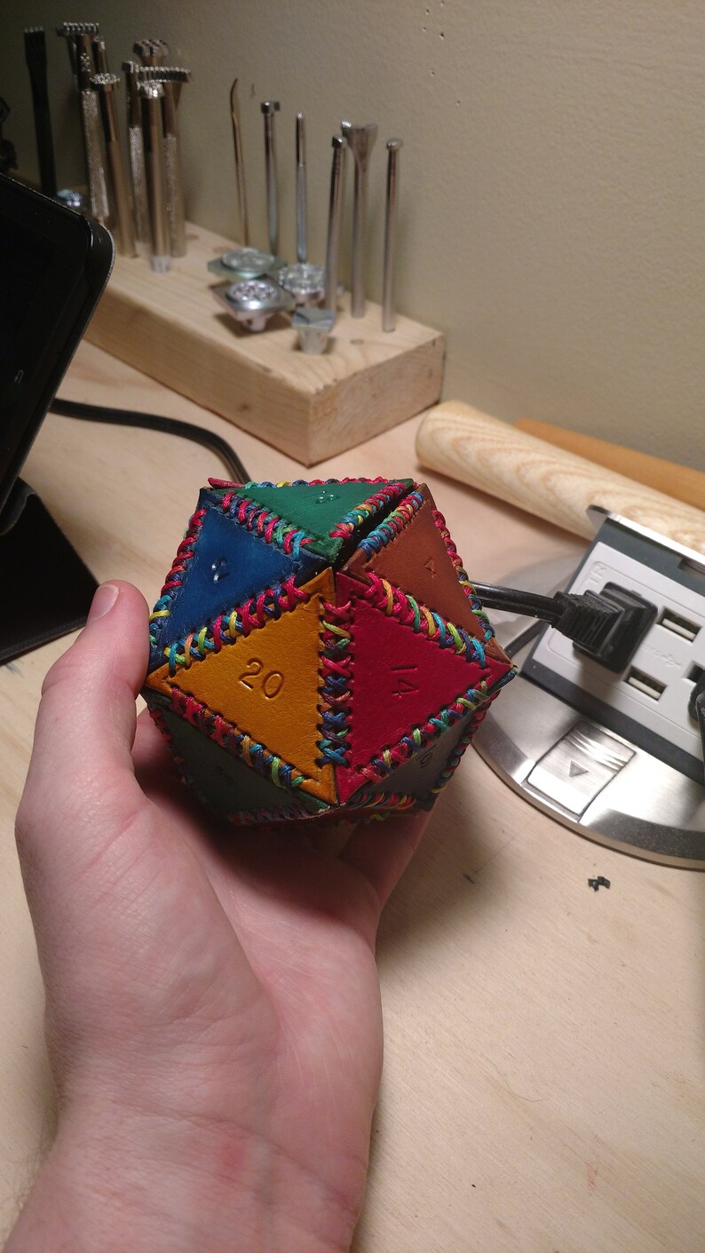 Leather Dice Bag Etsy