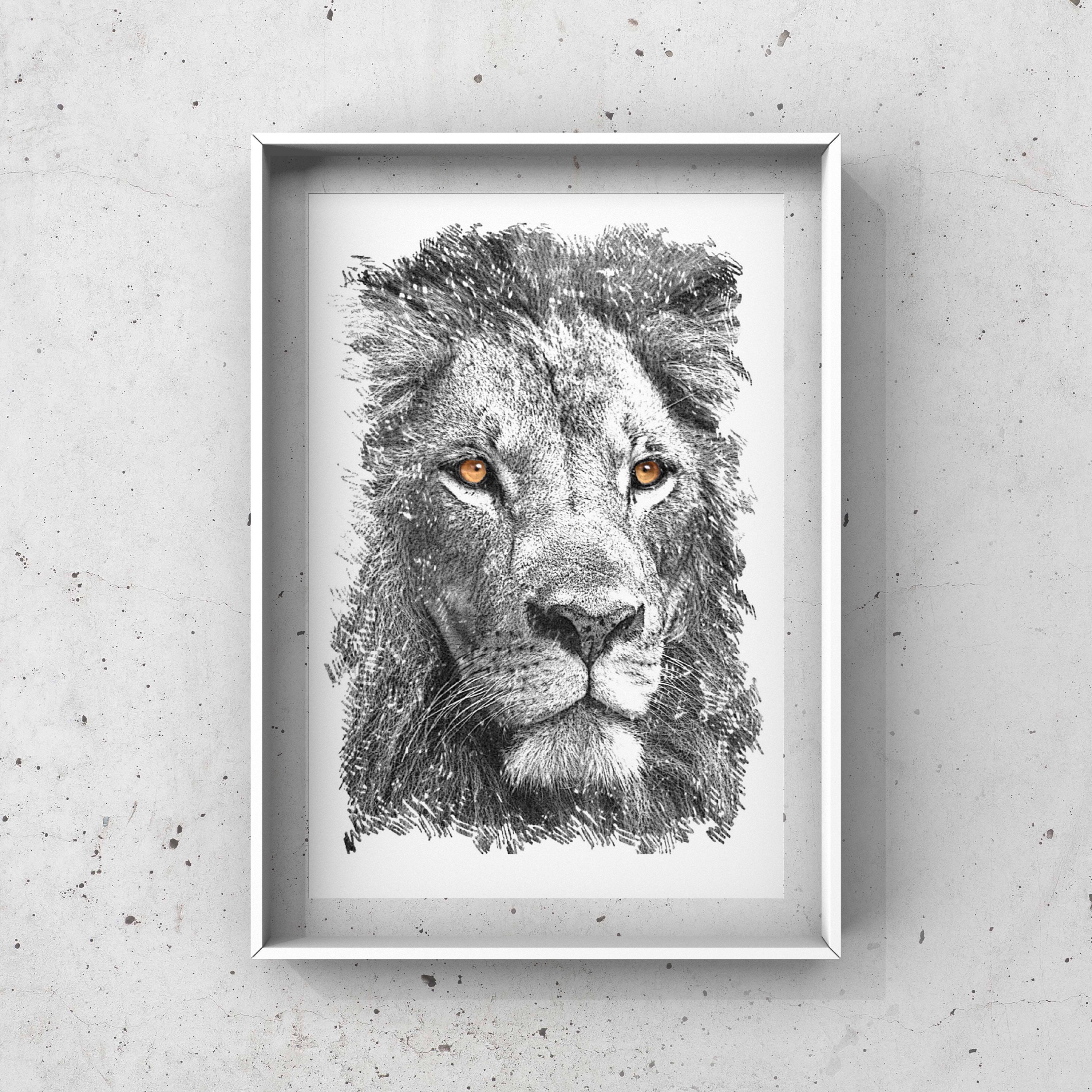 Animal Art Print Descarga Digital Formato de Tamaño Etsy