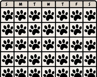 Pet Parent Appointment Tracker For A Month / Customized / Digital Printable Sheet