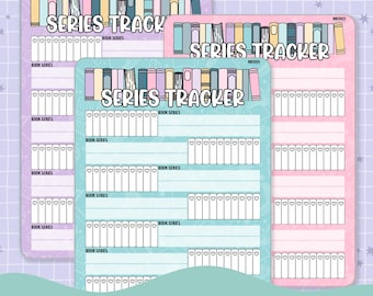 Series Tracker Note Page Planner & Journal Sticker Sheet Set - NB011