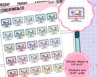 Spooky Video Icon Functional Stickers - SBS051