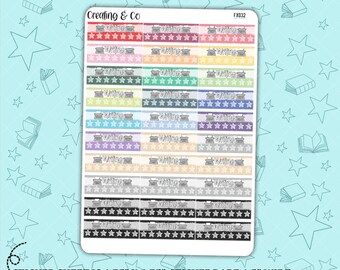 Writing Habit Tracker Functional Sticker Sheet - FX032