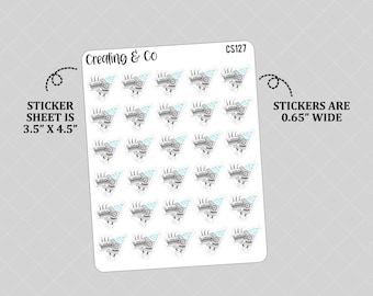 Birthday Booksy Character Functional Stickers - CS127