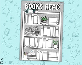 Books Read Notes Page Sticker Dashboard - NP001