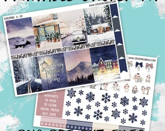 Winter Vibes - Printable Weekly Planner Stickers