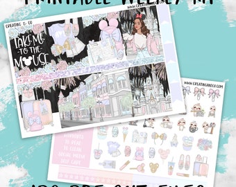 Take me to the Mouse Printable Weekly Planner Stickers