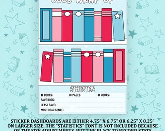 July Patriotic Reading Wrap Up Sticker Dashboard - MR035