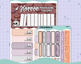 Horror Stories Mood Reader Book Shelf Decorative Reading Challenge - RC571