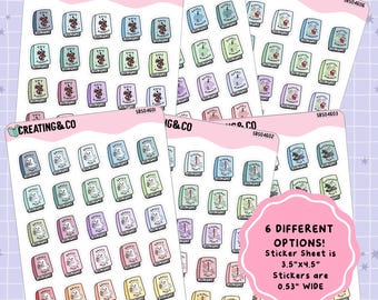 Spooky Season Book Genre Icon Functional Stickers - SBS046