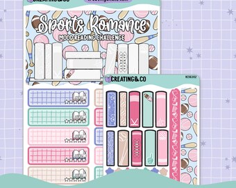 Sports Romance Mood Reader Book Shelf Decorative Reading Challenge - RC563