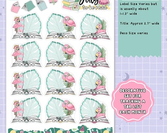 Summer Rain July Monthly To Be Read Planner Sticker Kit - MTB062